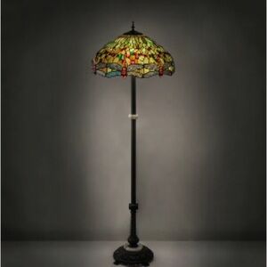 Three Light Floor Lamp from the Tiffany Hanginghead Dragonfly collection